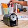 X-ACTO Pencil Sharpener, XLR Electric Pencil Sharpener, Pencil Saver, SafeStart Motor, Black, 1 Count