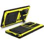 JINGANGYU Samsung Note 20 Ultra Metal Case with Screen Protector Military Rugged Heavy Duty Shockproof with Stand Camera Protector Full Cover case for Note 20 Ultra (Yellow)