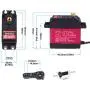 2 Sets 20KG RC Digital Servo - Large Torque High Speed Full Metal Gear - Waterproof 180 Degree Servo Motor with 25T Servo Horn for RC Robotic Arm Model DIY Baja Car 1/10 Scale Crawler Truck 2 Sets 20KG RC Digital Servo - Large Torque High Speed Full Metal Gear - Waterproof 180 Degree Servo Motor with 25T Servo Horn for RC Robotic Arm Model DIY Baja Car 1/10 Scale Crawler Truck