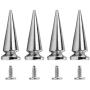 Spikes Studs 20PCS Silver Metal Clothing Rivets Cone 10x29MM Spikes Punk Screw Back Spots Metallic Bullet for DIY Leather Crafts