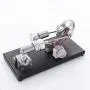 Yamix Stirling Engine Model, Hot Air Stirling Engine Assembly Kit with 4 LED Lights, Metal Cylinder and Base Yamix Stirling Engine Model, Hot Air Stirling Engine Assembly Kit with 4 LED Lights, Metal Cylinder and Base
