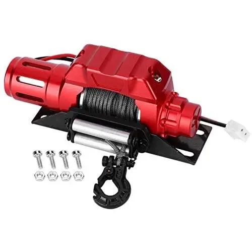 Demeras RC Metal Winch,1/10 Scale Crawler Winch Metal RC Winch Spare Upgrade Parts for 1/10 RC Rock Tracked Car Demeras RC Metal Winch,1/10 Scale Crawler Winch Metal RC Winch Spare Upgrade Parts for 1/10 RC Rock Tracked Car