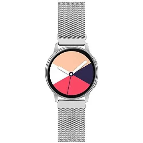 QusFy Metal Band Compatible with Samsung Galaxy Watch 3 41mm / Galaxy Watch Active 40mm / Active 2 44mm / Galaxy Watch 42mm, 20mm Stainless Steel Slim Thin Replacement Bands for Women Men QusFy Metal Band Compatible with Samsung Galaxy Watch 3 41mm / Galaxy Watch Active 40mm / Active 2 44mm / Galaxy Watch 42mm, 20mm Stainless Steel Slim Thin Replacement Bands for Women Men