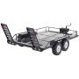 YU-NIYUT Metal Trailer for 1/10 Rc Rock Crawler Truck Trx4 A.x.i.a.l Scx10 90046 90047 Cc01 D90 D110 RC Vehicle Modification Fun for Adults and Kids