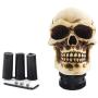 Jialuode Universal Skull Shifter Knob Car Shift Stick Handle Transmission Shifting Head Fit for SUV, Saloon car, Sedan, Truck and Van etc Bone Color