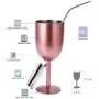 Stainless Steel Wine Glasses Cups.Double Walled Vacuum Insulated Wine Tumbler With Lid and Straw.Friendship,Christmas,Birthday Gifts for Women Men Friends Dad Mom(10oz Rose Gold) Stainless Steel Wine Glasses Cups.Double Walled Vacuum Insulated Wine Tumbler With Lid and Straw.Friendship,Christmas,Birthday Gifts for Women Men Friends Dad Mom(10oz Rose Gold)