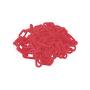Houseables Red Plastic Chain, Temporary Safety Barrier, 124 Foot, 2'' Links, Light Weight, UV Protected, Accessory for Crowd Control, Queue Line, Decoration, Chains Link Fence, Barricade, Portable Rope