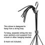 Woodstock Chimes BPLAS The Original Guaranteed Musically Tuned 44-Inch Bells of Paradise Wind Chime, Antique Silver