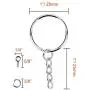 Paxcoo 100Pcs Keychain Rings with Chain and 100 Pcs Screw Eye Pins Bulk for Crafts Paxcoo 100Pcs Keychain Rings with Chain and 100 Pcs Screw Eye Pins Bulk for Crafts