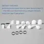 Universal Toilet Seat Hinge Bolt Screw For Top Mount Toilet Seat Hinges, Downlock Nuts can Slip Over Bolts Threads for Rapid Installation without Screwing in-White Plastic replacement parts Universal Toilet Seat Hinge Bolt Screw For Top Mount Toilet Seat Hinges, Downlock Nuts can Slip Over Bolts Threads for Rapid Installation without Screwing in-White Plastic replacement parts