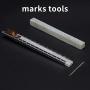 Soapstone Holde Set r with Flat Round Set/Mark White Clear and Removable Markings on steels,Professional Quality Soapstone Pens for Welding and Welders, Aluminum, and Cast Iron