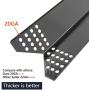 Hongso Gas Grill Heat Shield for Members Mark Grill Parts 720-0691a, 720-0778a, 720-0778c, Nexgrill 720-0778a, 4-Pack 15 1/4 inch Porcelain Steel Heat Plate Tent Flame Tamer BBQ Burner Cover,PPZ691