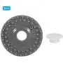 HEEPDD Knitting Machine Rubber Wheel, Metal Knitting Machine Accessory with 4 Ring for Silver Reed SK840 SK830 SK580 SK280 SK270