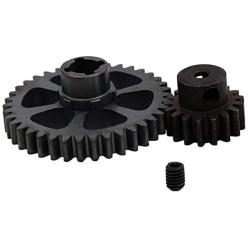 ZYCST Metal Diff Main Gear 38T & Motor Pinion Gear 17T for RC 1/18 WLtoys A949 A959 A969 A979 K929 RC Car Buggy Upgrade Parts