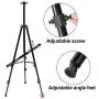 T-Sign 72 Tall Display Easel Stand, Aluminum Metal Tripod Art Easel Adjustable Height from 22-72”, Extra Sturdy for Table-Top/Floor Painting, Drawing and Display with Bag, Black T-Sign 72 Tall Display Easel Stand, Aluminum Metal Tripod Art Easel Adjustable Height from 22-72”, Extra Sturdy for Table-Top/Floor Painting, Drawing and Display with Bag, Black