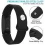 Recoppa Waterproof Bands Compatible with Fitbit Inspire HR/Fitbit Inspire/Fitbit Ace 2 Wristbands Soft Sports Straps for Women Men, Small, Large