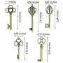 DuomiW Mixed 50 Antique Bronze Finish Skeleton Keys Rustic Key for DIY Wedding Party Decoration Favor (5 Different Styles x 10) DuomiW Mixed 50 Antique Bronze Finish Skeleton Keys Rustic Key for DIY Wedding Party Decoration Favor (5 Different Styles x 10)