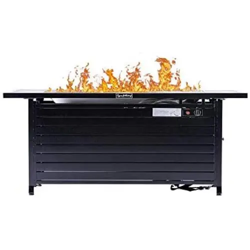 57 Inch 50000BTU Extruded Aluminum Outdoor Gas Propane Fire Pit Pits Firepit Fireplace Dinning Table Tables with Lid, Fire Glass, Retangular, ETL Certification 57 Inch 50000BTU Extruded Aluminum Outdoor Gas Propane Fire Pit Pits Firepit Fireplace Dinning Table Tables with Lid, Fire Glass, Retangular, ETL Certification