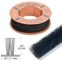 CRL W125C .250'' (6.3 mm) Storefront Door Pile Weatherstrip - 100