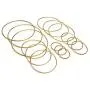Bastex 15 Piece Gold Metal Hoop Craft Rings. Bulk Ring Sizes That Include, 2, 3, 4, 5 and 6 Inch Diameter and. Perfect for Macrame, Dreamcatcher, Embroidery, Wreaths and More Bastex 15 Piece Gold Metal Hoop Craft Rings. Bulk Ring Sizes That Include, 2, 3, 4, 5 and 6 Inch Diameter and. Perfect for Macrame, Dreamcatcher, Embroidery, Wreaths and More