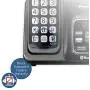 Panasonic Rugged Link2Cell Bluetooth Cordless Phone with Voice Assist, One-Touch Call Block and Answering Machine - 3 Standard Handsets + 1 Rugged Handset - KX-TGD584M2 (Black)