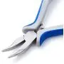 Pandahall 1pc Carbon-Hardened Steel Ferronickel Bent Nose Metal Finding Bedning Tool Handy Jewelry Plier 5x2.28 Inch