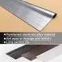 BAINING Metal Door Draft Stopper, Under Door Sweep Bottom Blocker with Rubber Seal Strip, Aluminum Sweeps for Home Doors Rodent Proof 2'' W x 36'' L, Silver BAINING Metal Door Draft Stopper, Under Door Sweep Bottom Blocker with Rubber Seal Strip, Aluminum Sweeps for Home Doors Rodent Proof 2'' W x 36'' L, Silver
