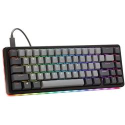 Drop ALT High-Profile Mechanical Keyboard — 65% (67 Key) Gaming Keyboard, Hot-Swap Switches, Programmable Macros, RGB LED Backlighting, USB-C, Doubleshot PBT, Aluminum Frame (Halo True, Black)