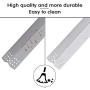 Hisencn BBQ Grill Replacement Pipe Burner and Stainless Steel Heat Plates Tent Sheid Replacement Kit for Home Depot Nexgrill 720-0830H, 720-0830D Gas Grill