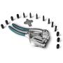 Capri Tools CP21050 21050 Metal Hole Punch Set With Puncher 16 Piece, Black