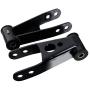 Heavy Metal Suspensions - Fits 1984-2001 Jeep Cherokee XJ (2WD 4WD) 2'' Front Spring Spacers + 2'' Rear Lift Shackles + Differential Drop High Strength Carbon Steel Kit