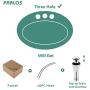 PARLOS Single Handle Centerset Bathroom Sink Faucet with Metal Drain Assembly and cUPC Faucet Supply Lines, Lead-Free , Chrome 13433