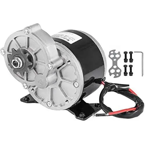 Mophorn 36 Volt 350 Watt Gear Reduction Electric Motor 9 Tooth 3000RPM Gear Ratio: 9.7:1 Sprocket Bicycle Modified Parts