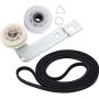 Ultra Durable 661570 & 279640 & W10837240 Dryer Belt and Pulley Kit Replacement Part by Blue Stars – Exact Fit For Whirlpool & Kenmore Dryers - Replaces 661570V 661570VP AP3094197 PS11726337