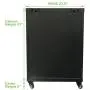 NavePoint 15U Wall Mount Server Data Cabinet 24 Inch Depth Glass Door Lock Casters and Shelves NavePoint 15U Wall Mount Server Data Cabinet 24 Inch Depth Glass Door Lock Casters and Shelves