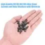 DYWISHKEY 1220 PCS M2 M3 M4 M5, 12.9 Grade Alloy Steel Hex Socket Head Cap Bolts Screws Nuts Washers Assortment Kit with Hex Wrenches