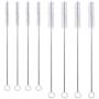 Huouo 8 PCS Drink Straw Cleaning Brush Kit Nylon Skinny Pipe Tube Cleaner Set of 2 Sizes