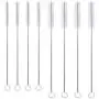 Huouo 8 PCS Drink Straw Cleaning Brush Kit Nylon Skinny Pipe Tube Cleaner Set of 2 Sizes