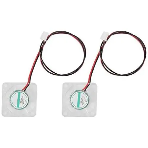2-Pack 3D Printer Fan, 30 x 30mm / 1.2 x 1.2inch 3010 Brushless Cooling Fan, Transparent LED Light Cooling Fan for V6 Hotend (12V) 2-Pack 3D Printer Fan, 30 x 30mm / 1.2 x 1.2inch 3010 Brushless Cooling Fan, Transparent LED Light Cooling Fan for V6 Hotend (12V)