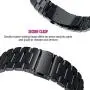 Kartice Metal Band Compatible with Samsung Galaxy Watch 46mm Bands Gear S3 Frontier No Gaps Band, 22mm Solid Stainless Steel No Gap Watch Bands for Galaxy Watch 46mm Gear S3 Classic Bands (Black)