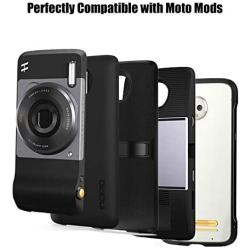 Moto Z3 Case, Moto Z3 Play Case Bumper Moto Mods Compatible Luxury Aluminum Metal Shockproof Case (Black)