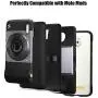 Moto Z3 Case, Moto Z3 Play Case Bumper Moto Mods Compatible Luxury Aluminum Metal Shockproof Case (Black)