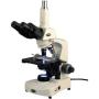 AmScope T340B-DK-LED Siedentopf Trinocular Compound Microscope, 40X-2000X Magnification, Brightfield/Darkfield, WF10x and WF20x Eyepieces, LED Illumination, Abbe Condenser, Double-Layer Mechanical Stage