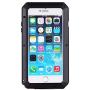 iPhone 6 Case, CarterLily Shockproof Dustproof Waterproof Aluminum Alloy Metal Tempered Glass Cover Case for Apple iPhone 6 4.7 inch - Black