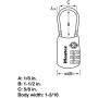 Master Lock 4688D Set Your Own Combination TSA Approved Luggage Lock, 1 Pack, Assorted Colors