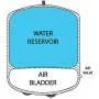 iSpring T32M Pressurized Water Storage Tank with Ball Valve for Reverse Osmosis RO Systems, 4 Gallon, 1/4'' Tank Valve Included