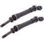 RC Car Drive Shaft, Metal Front Rear Drive Shaft Transmission Shaft Accessory Parts Compatible with Traxxas Slash Huan Qi 727 Truck Car(Rear)