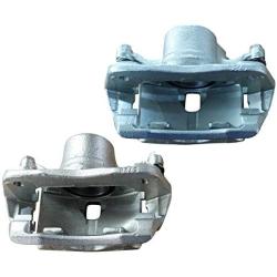 MAYASAF 19B2662 19B2663 Front Brake Caliper Driver & Passenger Side Caliper Assembly Fit 2002-2004 Honda CR-V, 2003-2011 Honda Element, w/Mounting Bracket & Metal Piston