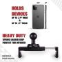 Dash Mount Cell Phone Holder Jeep Compatible Wrangler JK and JKU (2011-18) 2 Mounts for Action Camera and GPS Navigation with iPhone and Android Smartphones – Metal Base/Carbon Fiber Kevlar Arm
