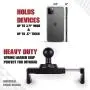 Dash Mount Cell Phone Holder Jeep Compatible Wrangler JK and JKU (2011-18) 2 Mounts for Action Camera and GPS Navigation with iPhone and Android Smartphones – Metal Base/Carbon Fiber Kevlar Arm